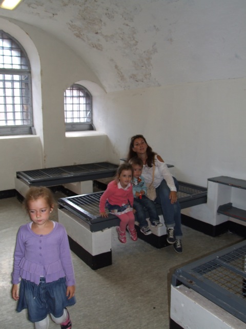 One of the more modern cells. Spike was used for a prison for a while.